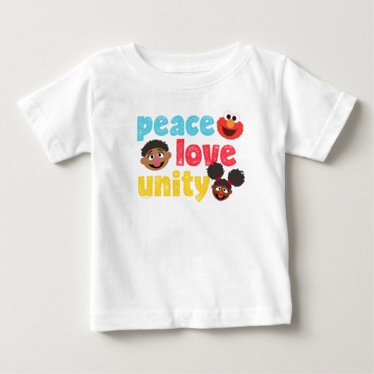 T-shirt Pour Bébé Unité de l'amour pour la paix (Devant)