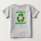 T-shirt Pour Bébé Unité de recyclage de maman et papa (Dos)