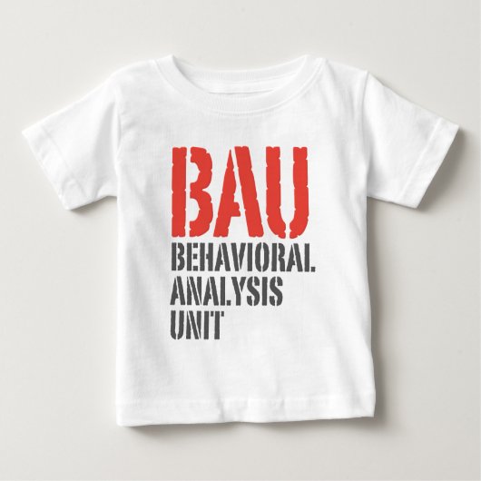 T-shirt Pour Bébé Unités d'analyse comportementale de BAU (Devant)