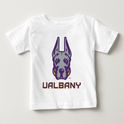 T-shirt Pour Bébé Université d'Albany Great Danes (Devant)