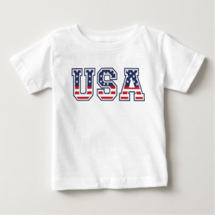T-shirt Pour Bébé USA 4 juillet fête de l'indépendance