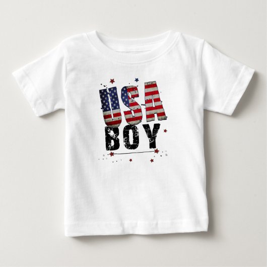 T-shirt Pour Bébé USA Boy (Devant)