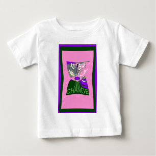 T-shirt Pour Bébé USA Change Art Print