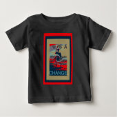 T-shirt Pour Bébé USA Change : Un design uni plus fort (Devant)