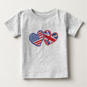 T-shirt Pour Bébé USA—Royaume-Uni