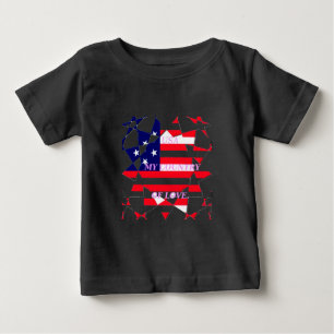 T-shirt Pour Bébé USA Star Spangled Amour Mon Pays de l'Amour