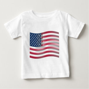 T-shirt Pour Bébé USA Unites : Stripes & Stars en Gras Design