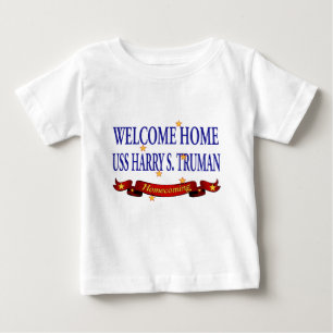 T-shirt Pour Bébé USS à la maison bienvenu Harry S. Truman