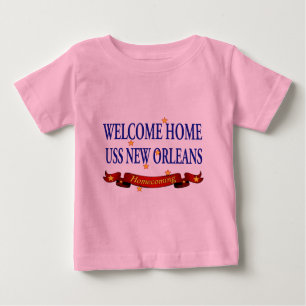 T-shirt Pour Bébé USS New Orleans à la maison bienvenu