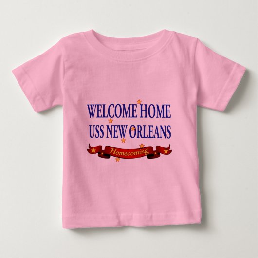 T-shirt Pour Bébé USS New Orleans à la maison bienvenu (Devant)
