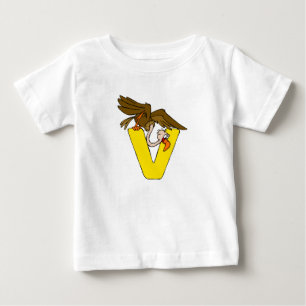 T-shirt Pour Bébé V est pour le vautour
