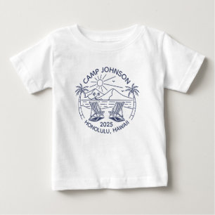T-shirt Pour Bébé Vacances de famille personnalisées en groupe à la