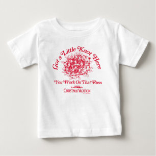T-shirt Pour Bébé Vacances de Noël Donnez un petit noeud ici