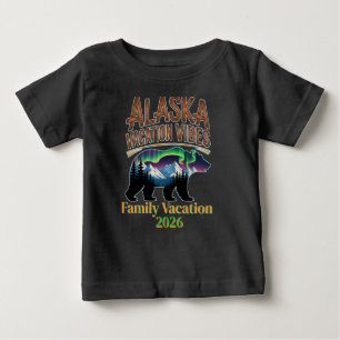 T-shirt Pour Bébé Vacances en Alaska : Aventure de Voyage