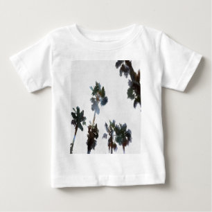 T-shirt Pour Bébé Vacances Palmiers tropicaux Aquarelle artistique