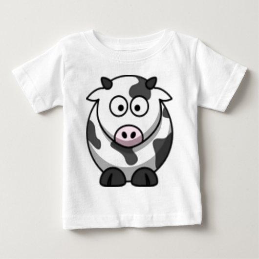 T-shirt Pour Bébé Vache (Devant)
