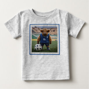T-shirt Pour Bébé Vache Amusante Des Highlands, Vêtue Pour Le Footba