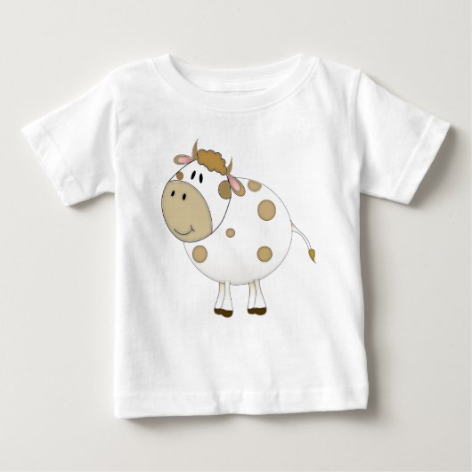 T-shirt Pour Bébé Vache de sourire (Devant)