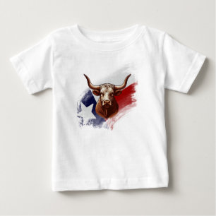 T-shirt Pour Bébé Vache longhorne du Texas