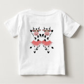 T-shirt Pour Bébé Vaches dansantes mignonnes et amusantes (Dos)