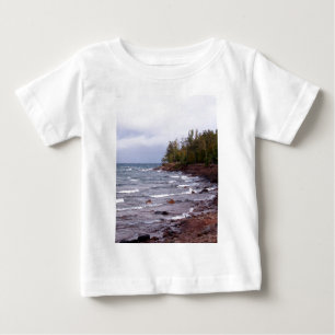 T-shirt Pour Bébé Vagues du lac Supérieur