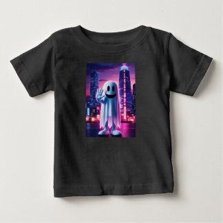 T-shirt Pour Bébé Vagues et lumières urbaines