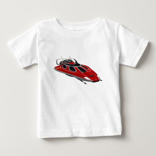 T-shirt Pour Bébé Vaisseau spatial (Devant)