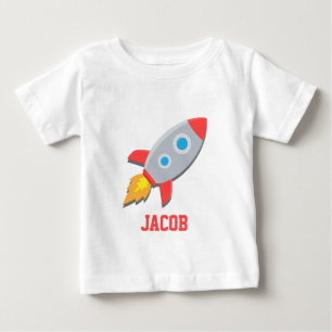 T-shirt Pour Bébé Vaisseau Spatial, Espace, Pour Bébés Garçons