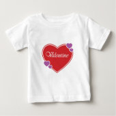 T-SHIRT POUR BÉBÉ VALENTINE (Devant)