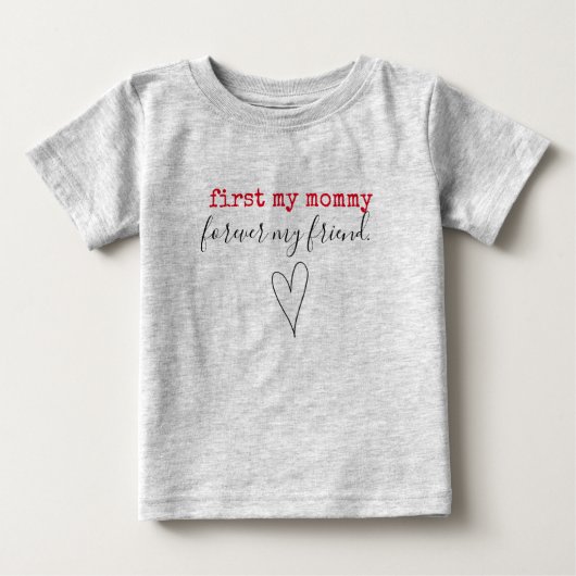 T-shirt Pour Bébé valentine de maman (Devant)