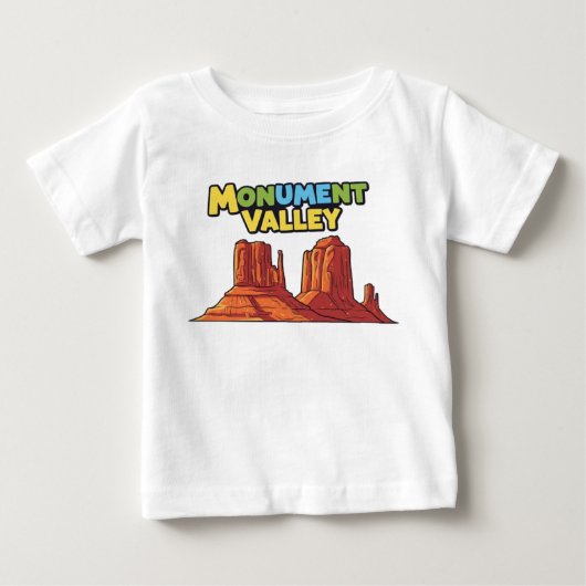 T-SHIRT POUR BÉBÉ VALLÉE DES MONUMENTS (Devant)