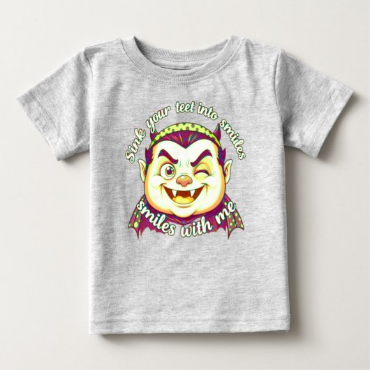 T-shirt Pour Bébé vampire mignon (Devant)