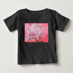 T-shirt Pour Bébé Van Gogh Almond Blossoms rose Bleu