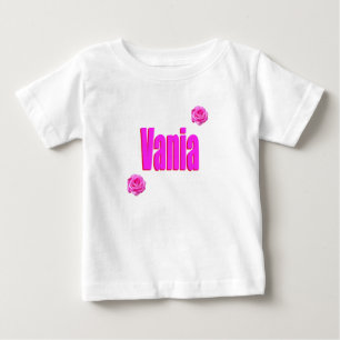 T-shirt Pour Bébé Vania Girls Name Logo,