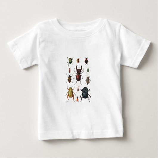 T-shirt Pour Bébé Variétés de scarabée (Devant)