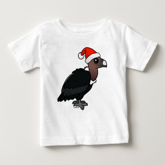 T-shirt Pour Bébé Vautour blanc Père Noël (Devant)