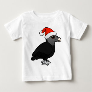 T-shirt Pour Bébé Vautour noir Père Noël