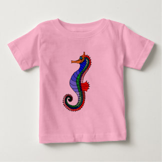 T-shirt Pour Bébé Vecteur - hippocampe