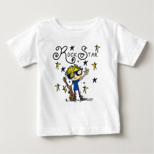T-shirt Pour Bébé Vedette du rock blonde de garçon