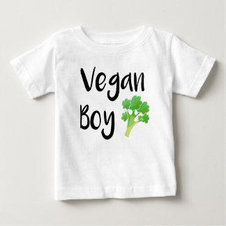 T-shirt Pour Bébé "Vegan Boy" brocoli chemise bébé