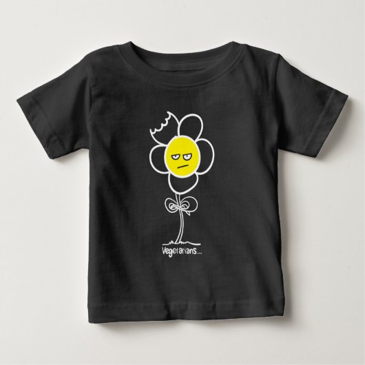 T-shirt Pour Bébé Végétariens... (Devant)