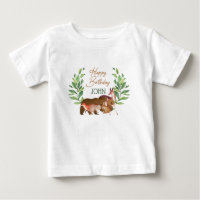 Végétation Forêt Boisée Animaux Joyeux Anniversair