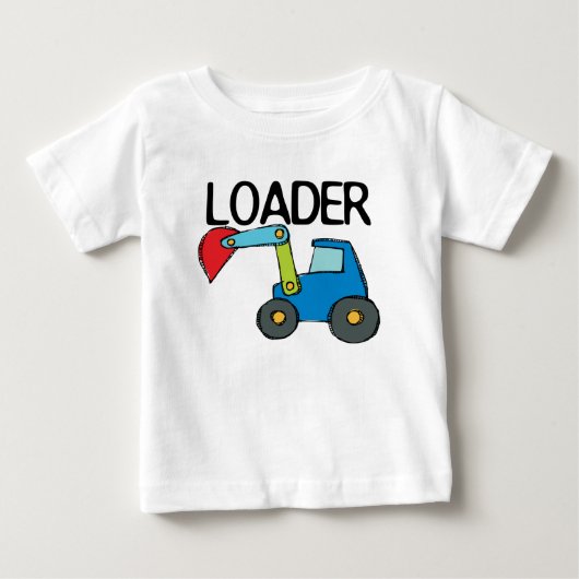 T-shirt Pour Bébé Véhicule de construction de chargeur (Devant)