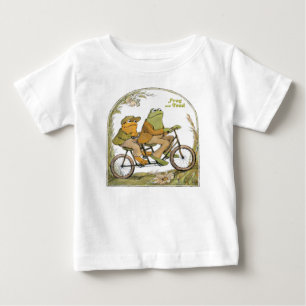 T-shirt Pour Bébé Vélo de grenouille et crapaud construit pour deux