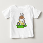 T-shirt Pour Bébé Vélo de vache (Devant)