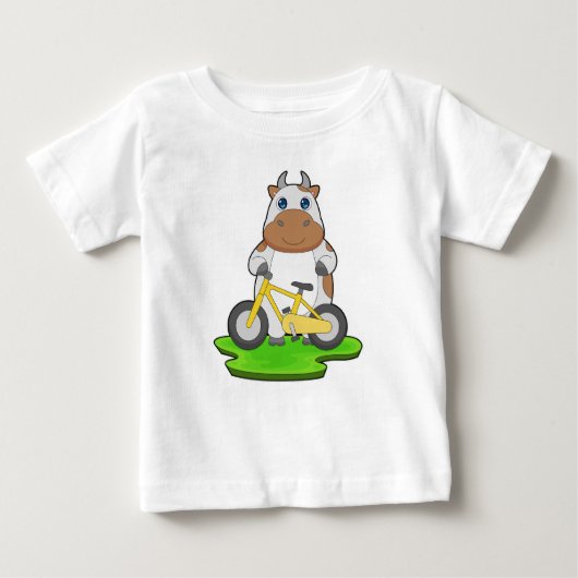 T-shirt Pour Bébé Vélo de vache (Devant)