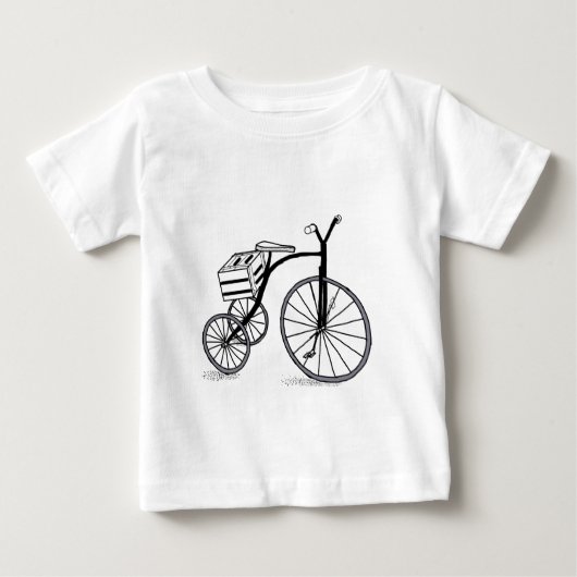T-shirt Pour Bébé Vélo sur 3 roues (Devant)