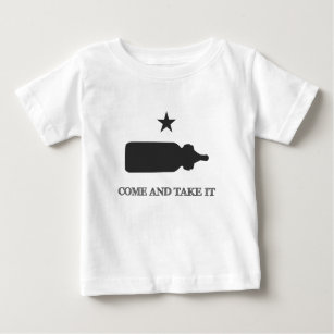 T-shirt Pour Bébé Venez il falloir le noir de biberon