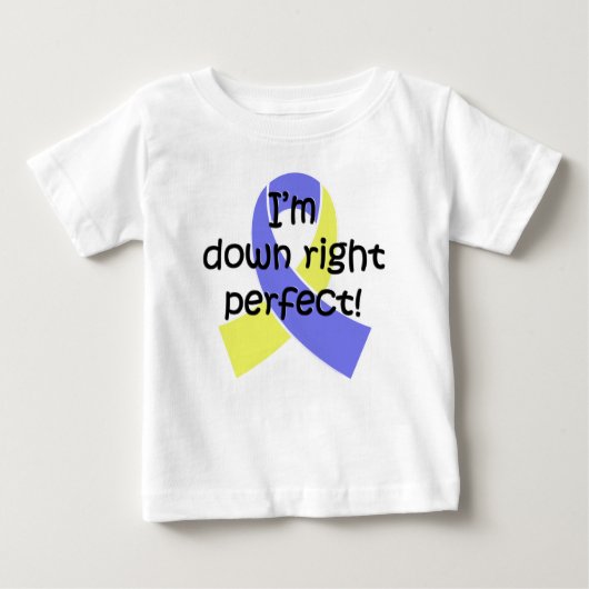 T-shirt Pour Bébé Vers le bas droit perfectionnez, conscience de (Devant)