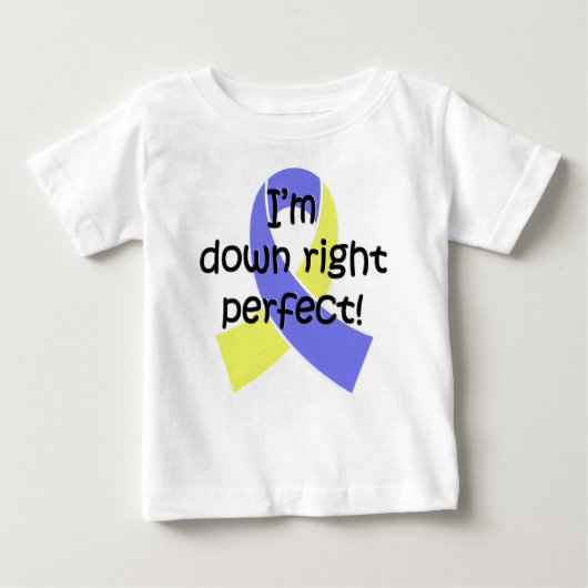 T-shirt Pour Bébé Vers le bas droit perfectionnez, conscience de (Devant)